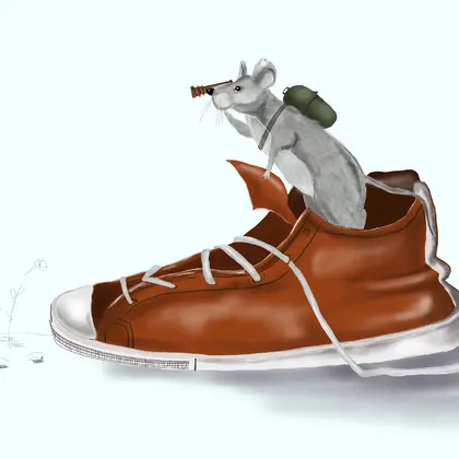 Animal mouse,children's illustration