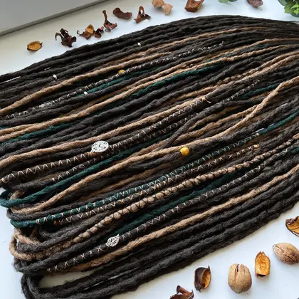 De dreads forest style, boho dreadlocks extensions