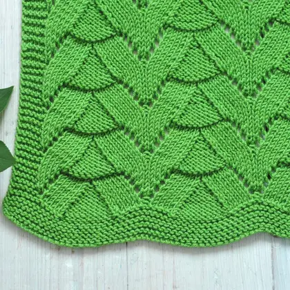 Lace blanket knitting pattern