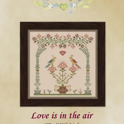 Love is in the air cross stitch pattern PDF