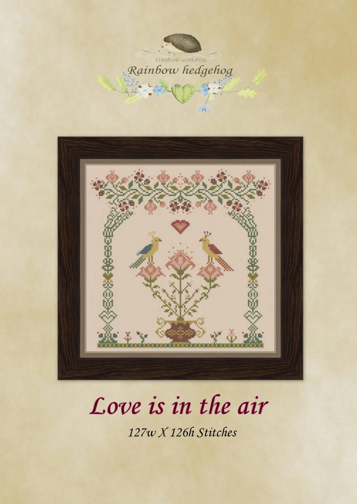 Love is in the air cross stitch pattern PDF 1 Love is in the air cross stitch pattern PDF