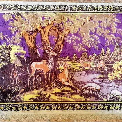 Soviet-Plush-Carpet-Deer