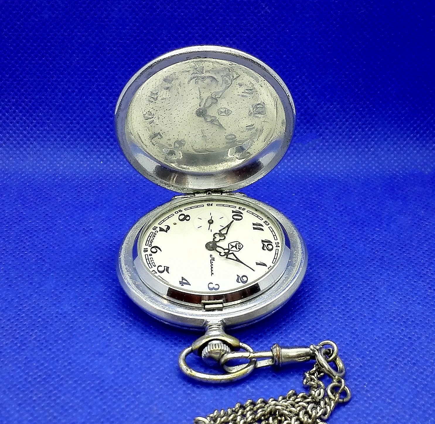 Vintage Soviet Pocket Watch.Art Deco.Antique mens watch 6 Vintage Soviet Pocket Watch.Art Deco.Antique mens watch - Image 6