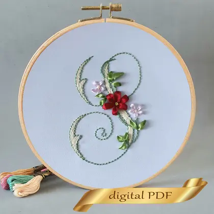 monogram S embroidery