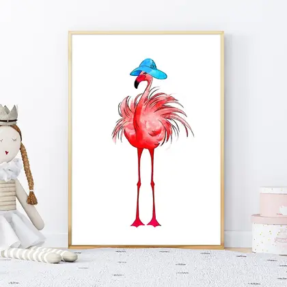 Pink flamingo