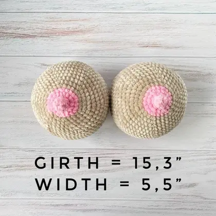 Crochet amigurumi boobs pattern