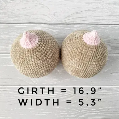 Crochet amigurumi boobs pattern