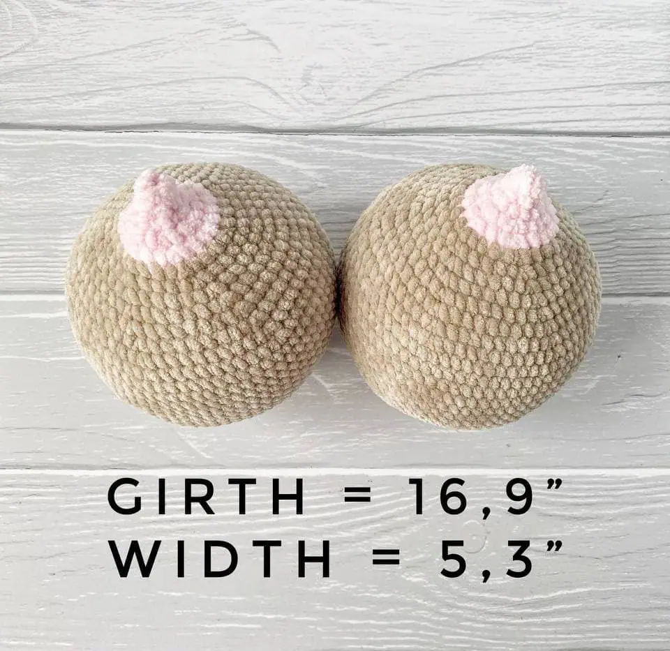 Crochet boobs pattern, Amigurumi pattern 7 Crochet amigurumi boobs pattern