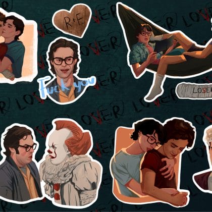 losers stickers - A5 (148х210mm) or (5,83х8,27inc), reddie