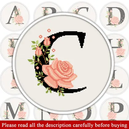 Letter C Cross Stitch Pattern