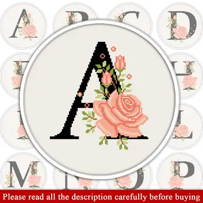 Letter A Cross Stitch Pattern