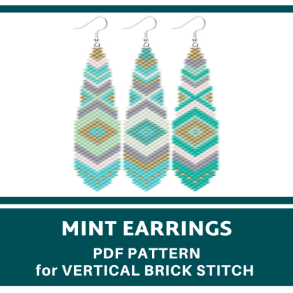 earrings bead pattern