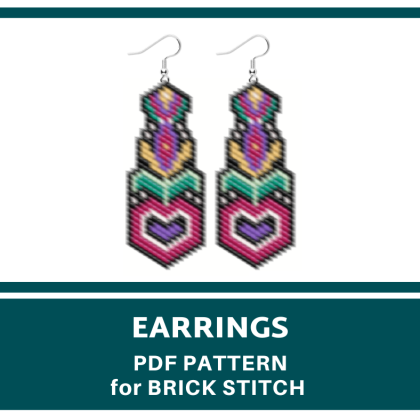 earrings bead pattern