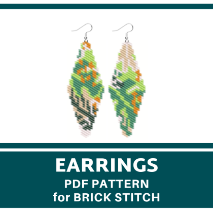 earrings bead pattern