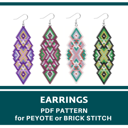 earrings bead pattern