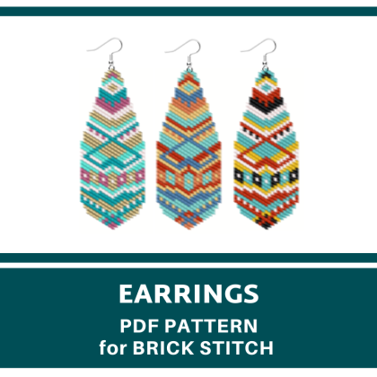 earrings bead pattern