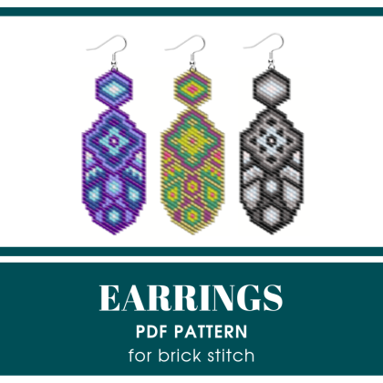 earrings bead pattern