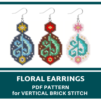 earrings bead pattern