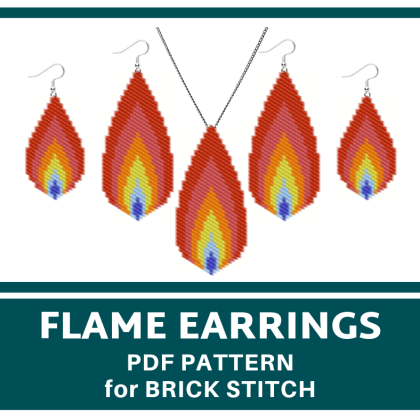 earrings bead pattern