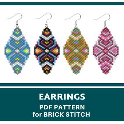 earrings bead pattern