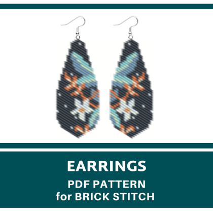 earrings bead pattern