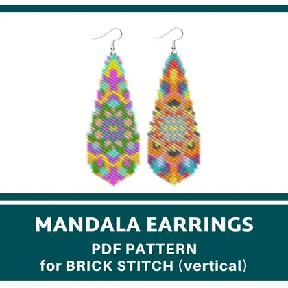 earrings bead pattern