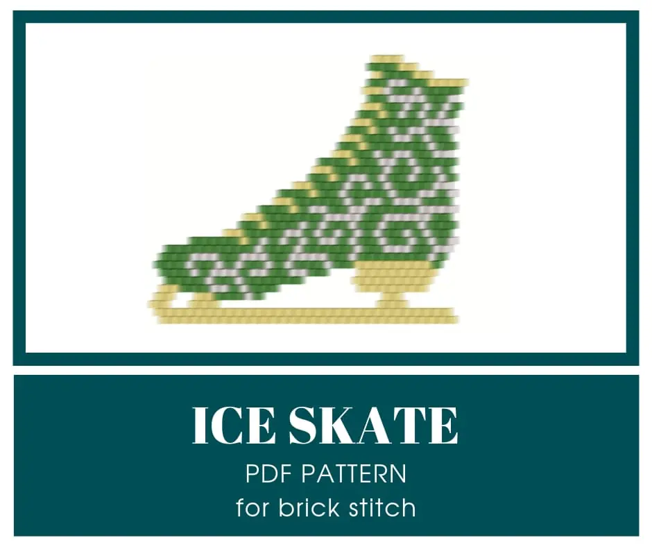 Brick stitch figure skates bead pattern 1 brickstitchbeadpattern