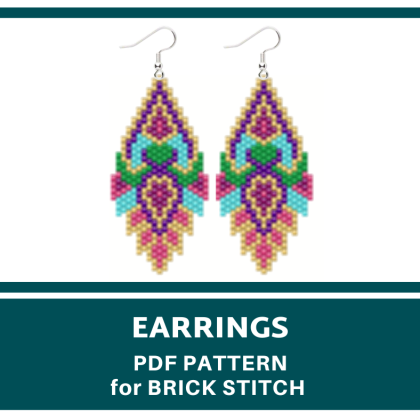 earrings bead pattern