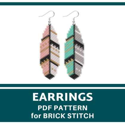 earrings bead pattern