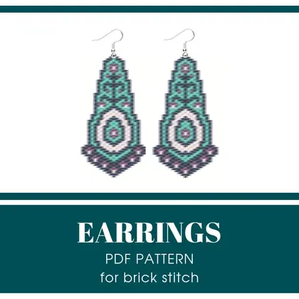 earrings bead pattern