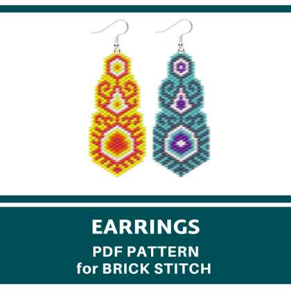 earrings bead pattern