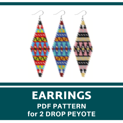 earrings bead pattern