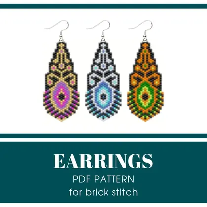earrings bead pattern