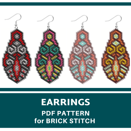 earrings bead pattern