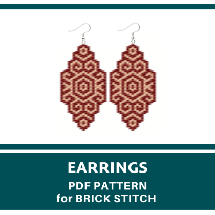 earrings bead pattern