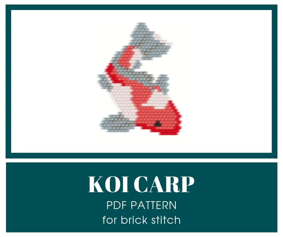 Brick stitch koi fish bead pattern 1 brickstitchbeadpattern