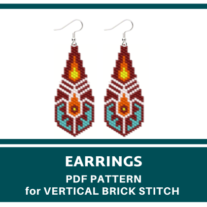 earrings bead pattern