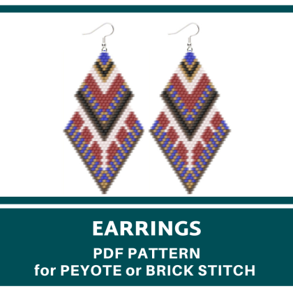 earrings bead pattern