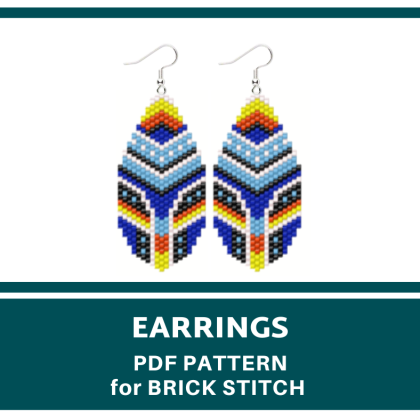 earrings bead pattern