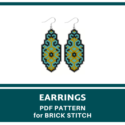 earrings bead pattern