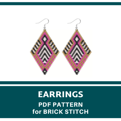 earrings bead pattern