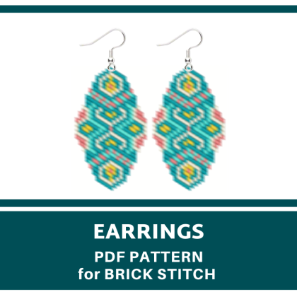 earrings bead pattern
