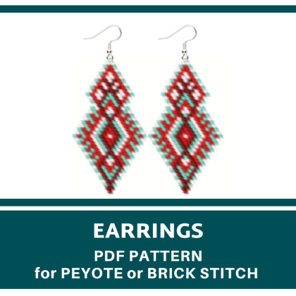 earrings bead pattern