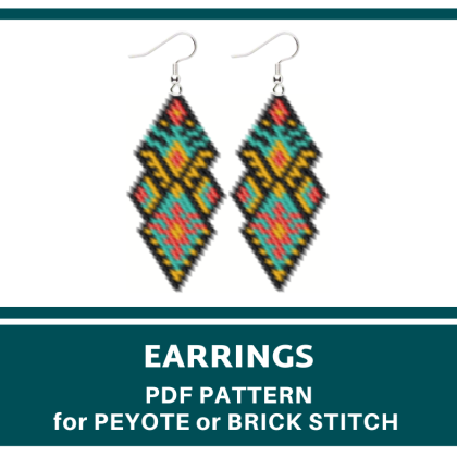 earrings bead pattern
