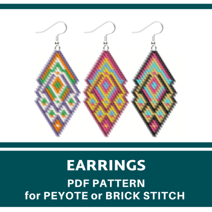 earrings bead pattern