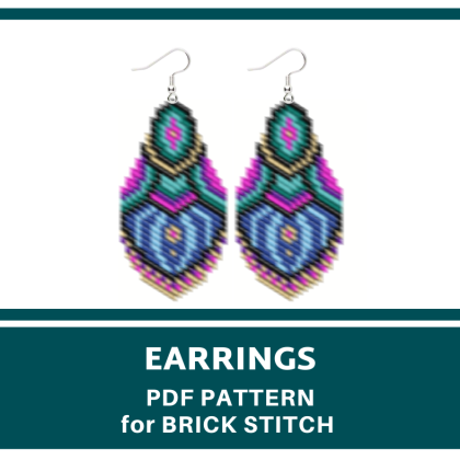 earrings bead pattern