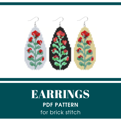earrings bead pattern