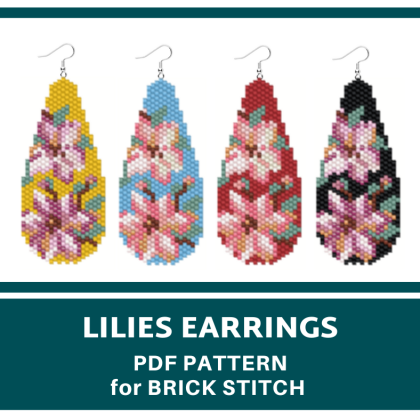 earrings bead pattern