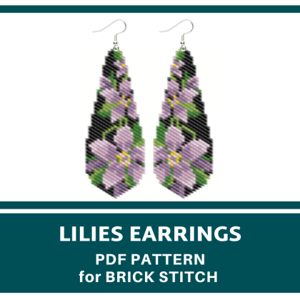 earrings bead pattern