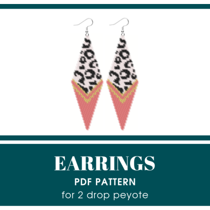 earrings bead pattern